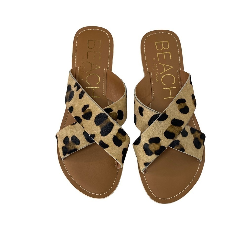 Beach by Matisse Pebble Sandal Leopard Leather 8